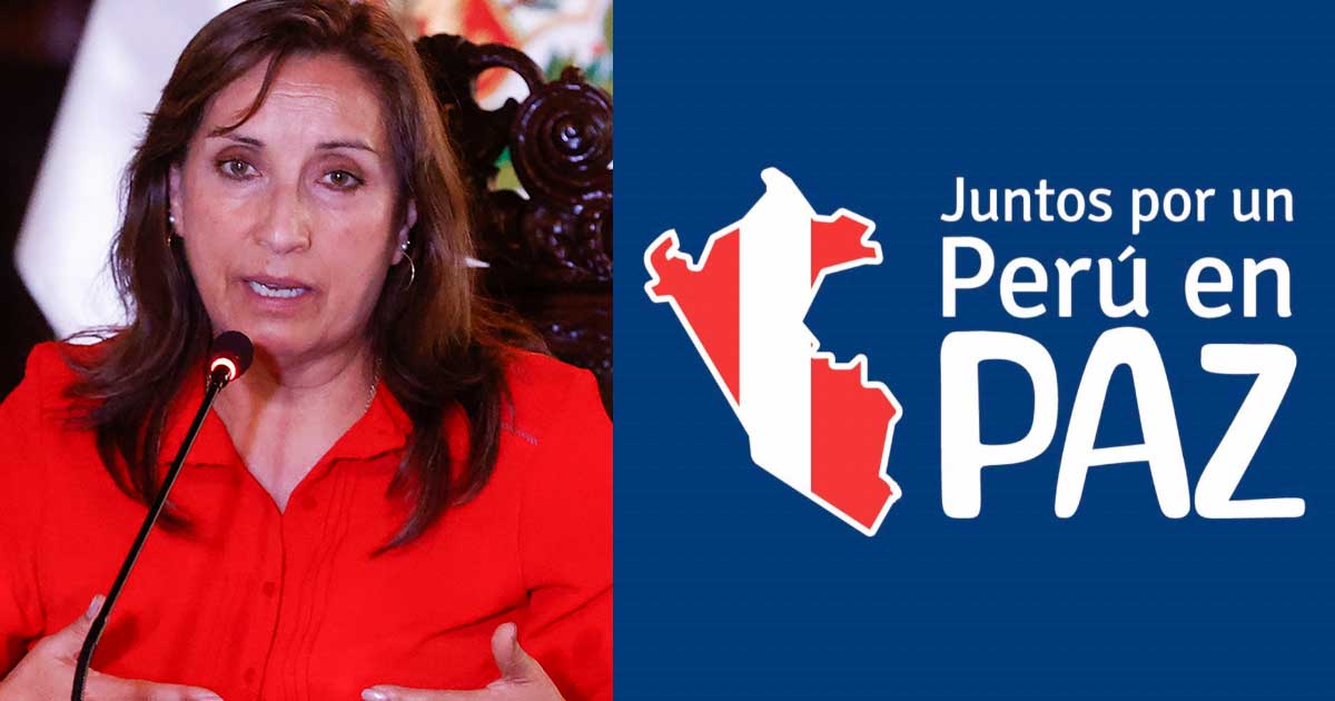 Gobierno de Dina Boluarte usa nuevo logo y frase, “Juntos por un Perú en Paz”