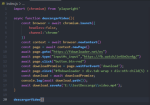 Como descargar un archivo (audio o video) usando Playwright y NodeJS