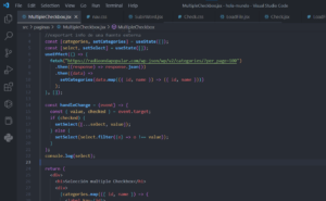 CheckBox Selección Multiple con React (useState y useEffect)