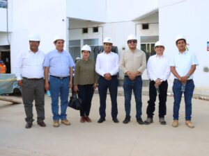 En mesa de trabajo con la empresa que ejecuta  el Hospital Fronterizo de San Ignacio verificamos los avances de los trabajos del nosocomio.