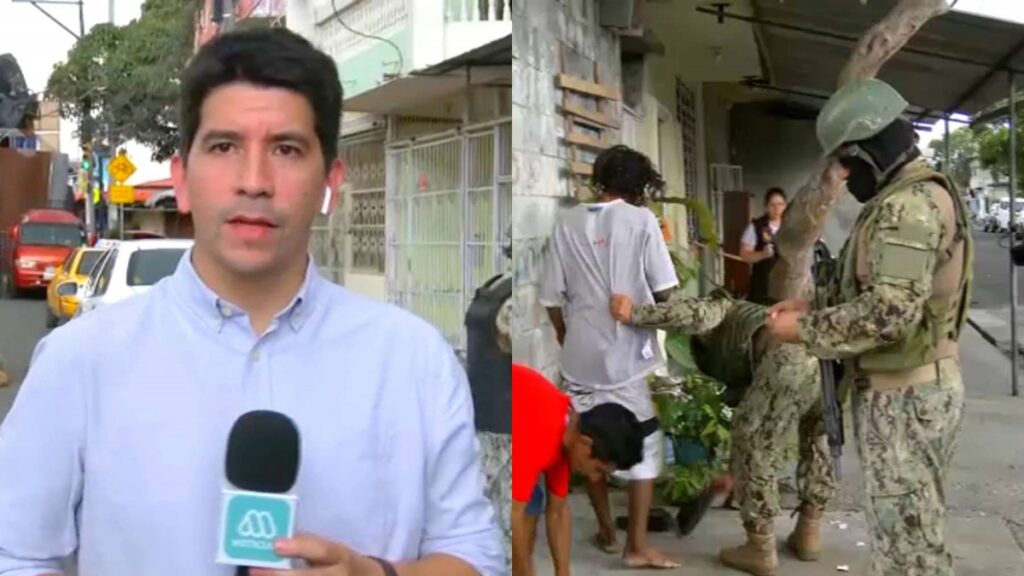 Periodista Pablo Cuéllar recorre las calles de Guayaquil en medio de la crisis de seguridad en Ecuador