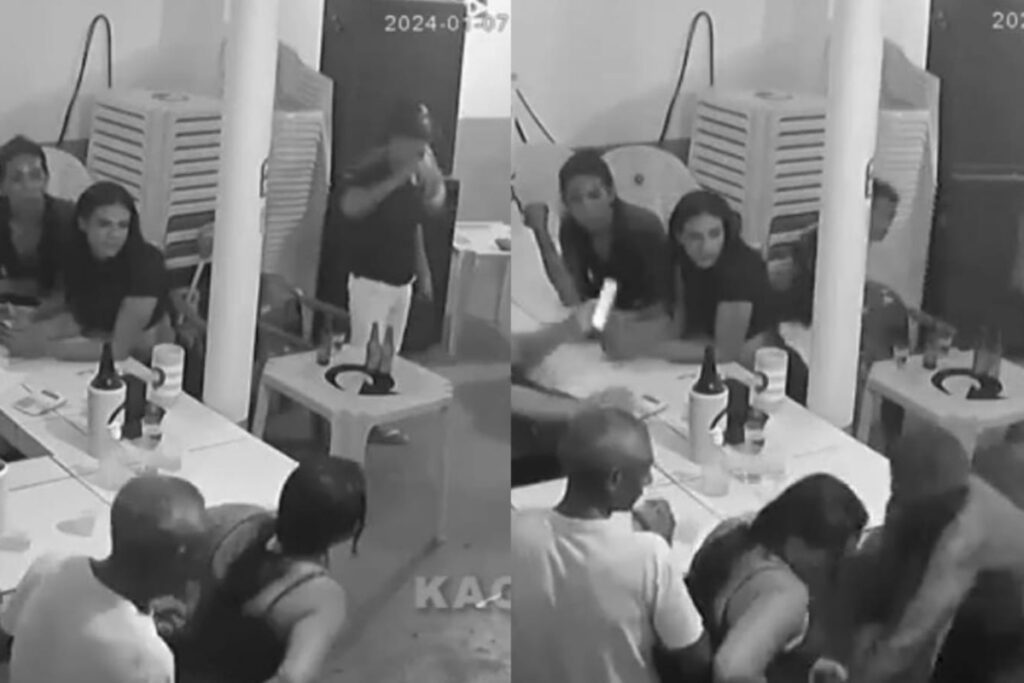 VIDEO: Hombre apuñala a su esposa por sacarle dinero de la cartera