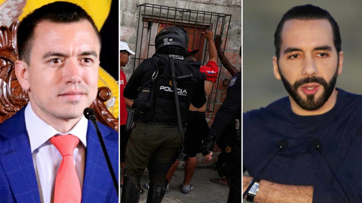 Presidente de Ecuador se desmarca de Nayib Bukele en lucha contra las bandas narco