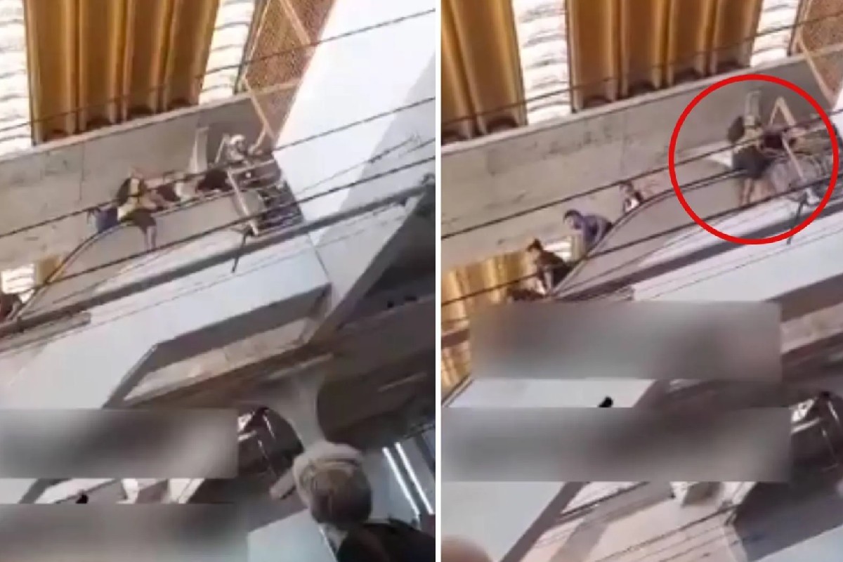 VIDEO: Abuelito muere al caer de unas escaleras eléctricas