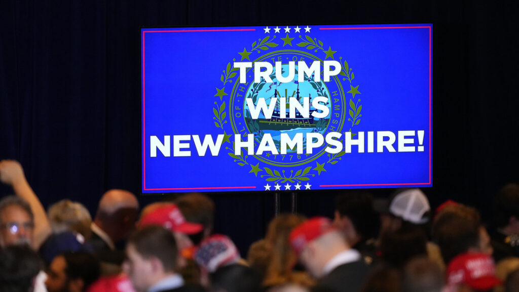 Trump gana en las primarias republicanas de Nuevo Hampshire