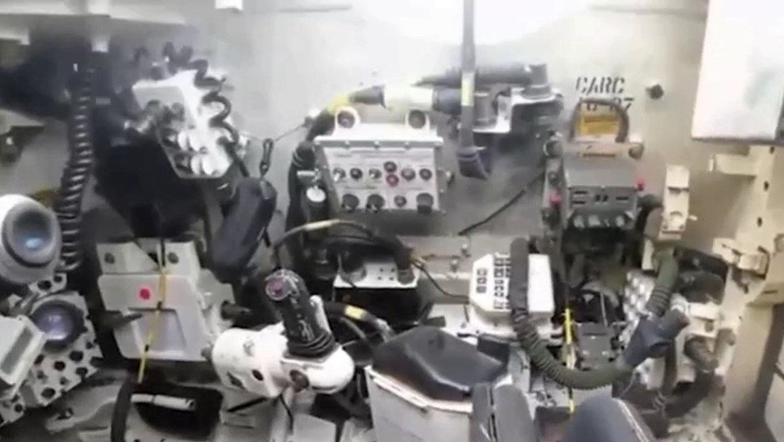 Un Abrams, destruido por las fuerzas rusas, desde dentro (VIDEO)