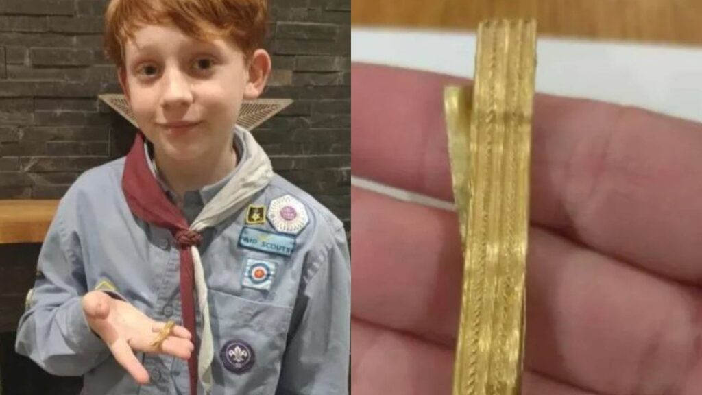 Su mamá le dijo que era basura: Niño encontró brazalete de oro del siglo I mientras paseaban perros