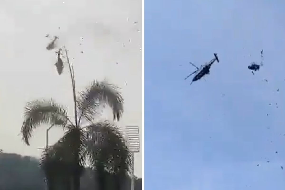VIDEO: Chocan dos helicópteros de la Marina, confirman 10 muertos