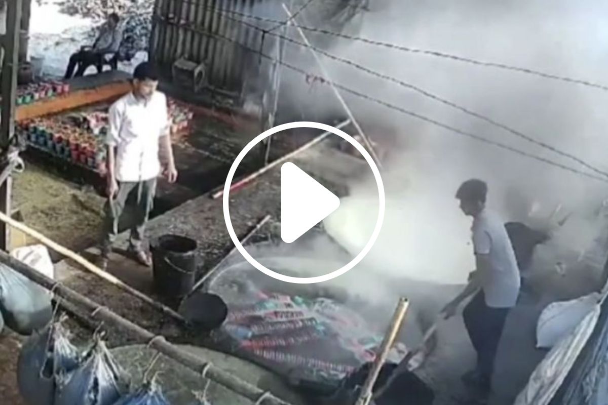 VIDEO: Hombre cae en aceite hirviendo y muere al instante