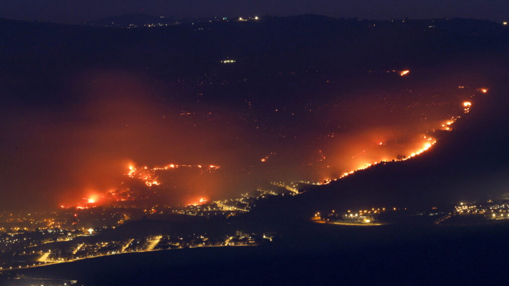 VIDEOS: Incendios en el norte de Israel tras ataques desde el Líbano