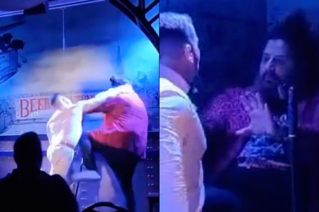 VIDEO: Padre agrede a comediante por chistes sobre su hijo