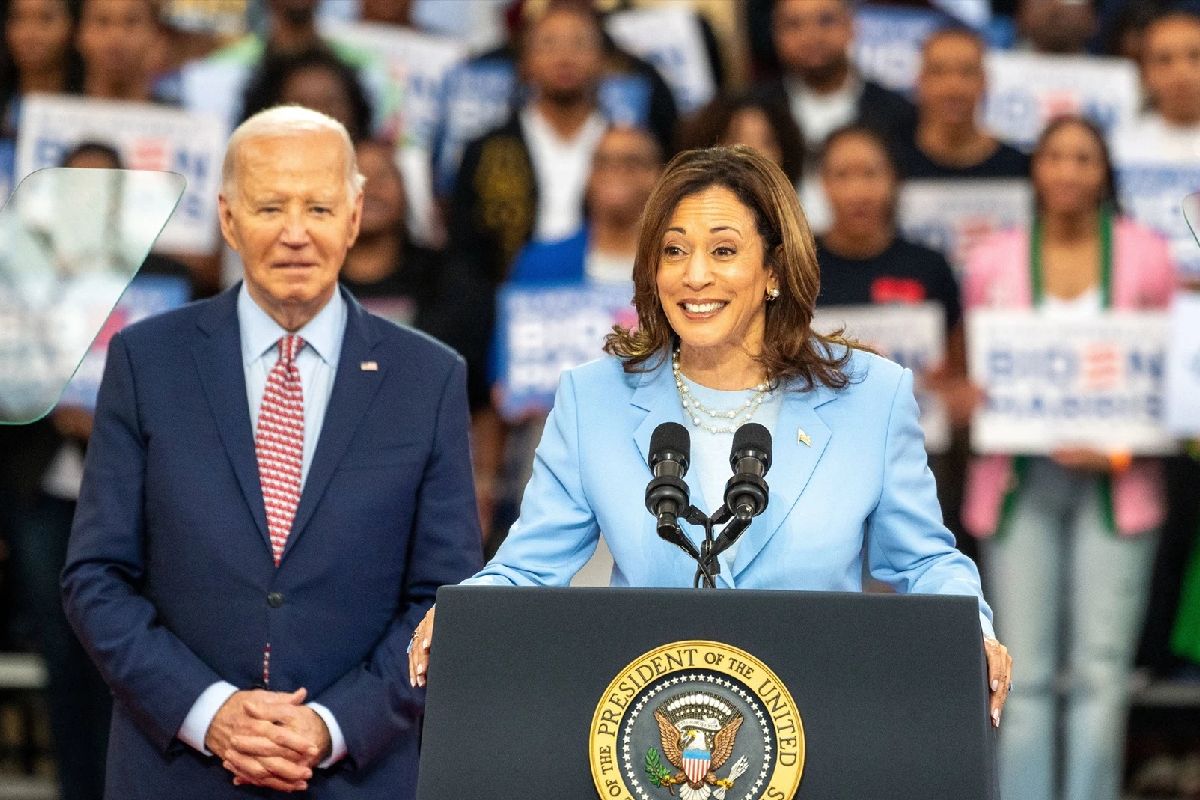 Kamala Harris habla de Joe Biden y lo hace como precandidata demócrata