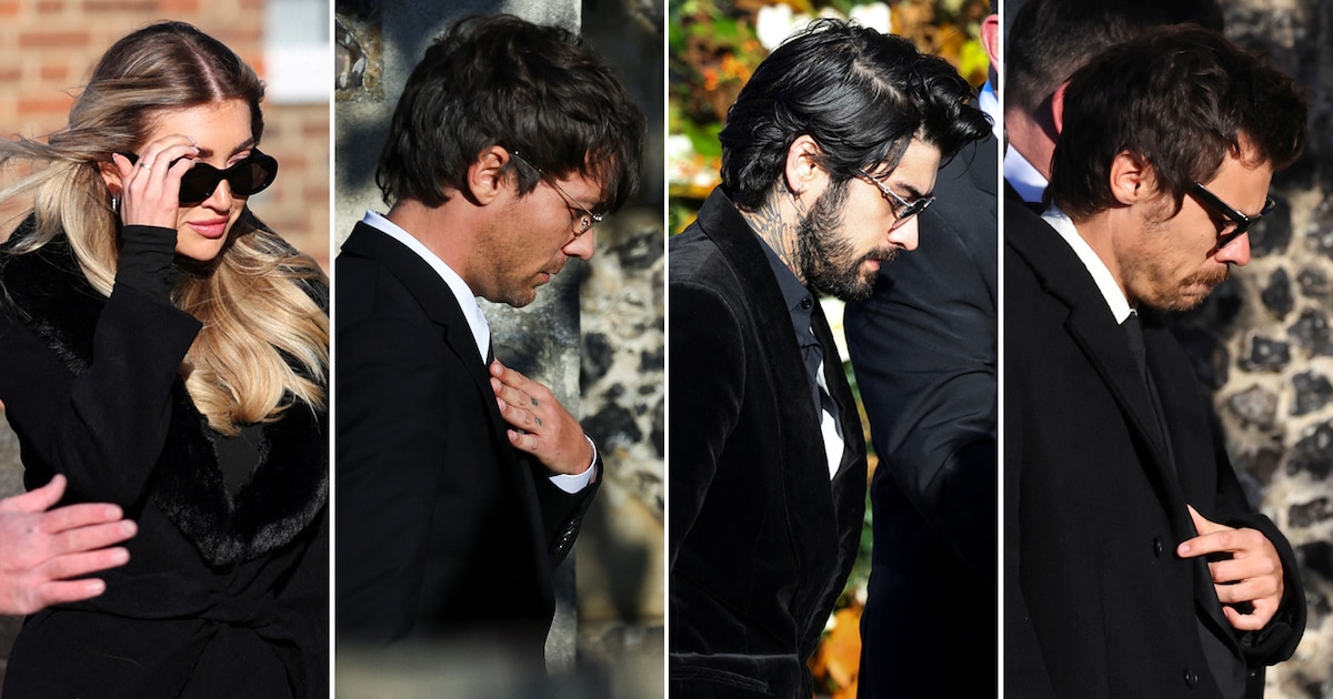 Las fotos del desgarrador funeral de Liam Payne: la reunión más dolorosa de One Direction y la tristeza de su última novia