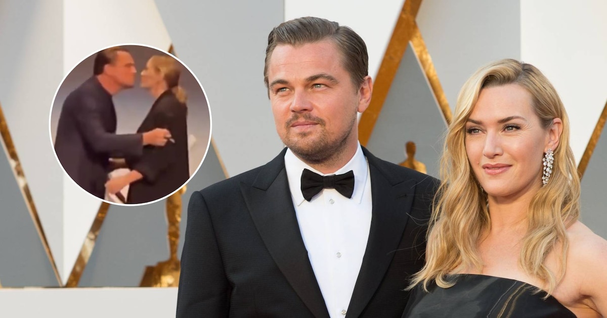 Leonardo DiCaprio y Kate Winslet se dieron un beso en su reunión tras 27 años de “Titanic”