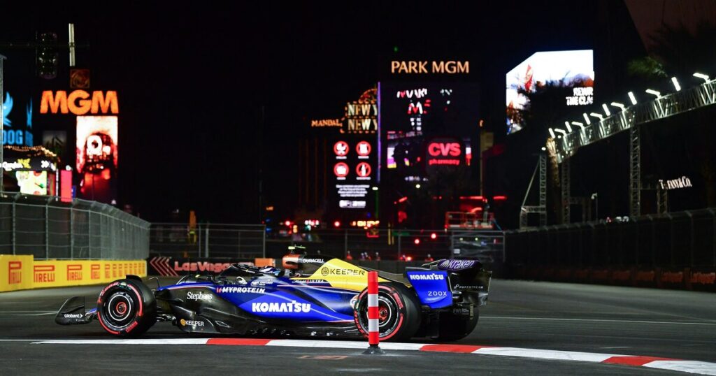 Colapinto finalizó octavo en la tercera práctica y afrontará la clasificación del GP de Las Vegas de F1