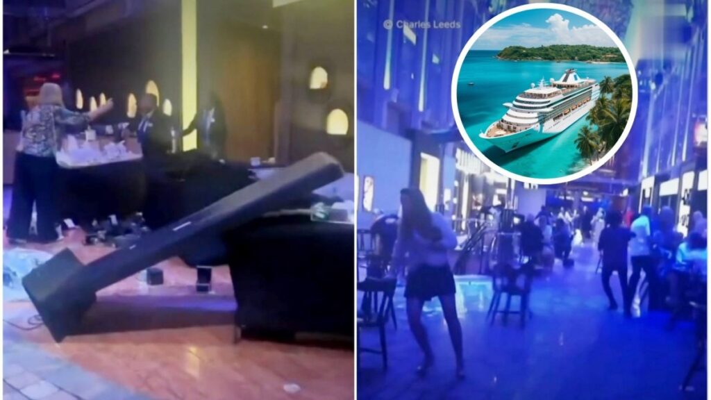 Pasajeros vivieron minutos de terror: Crucero se inclinó en 45 grados tras fuerte tormenta en altamar