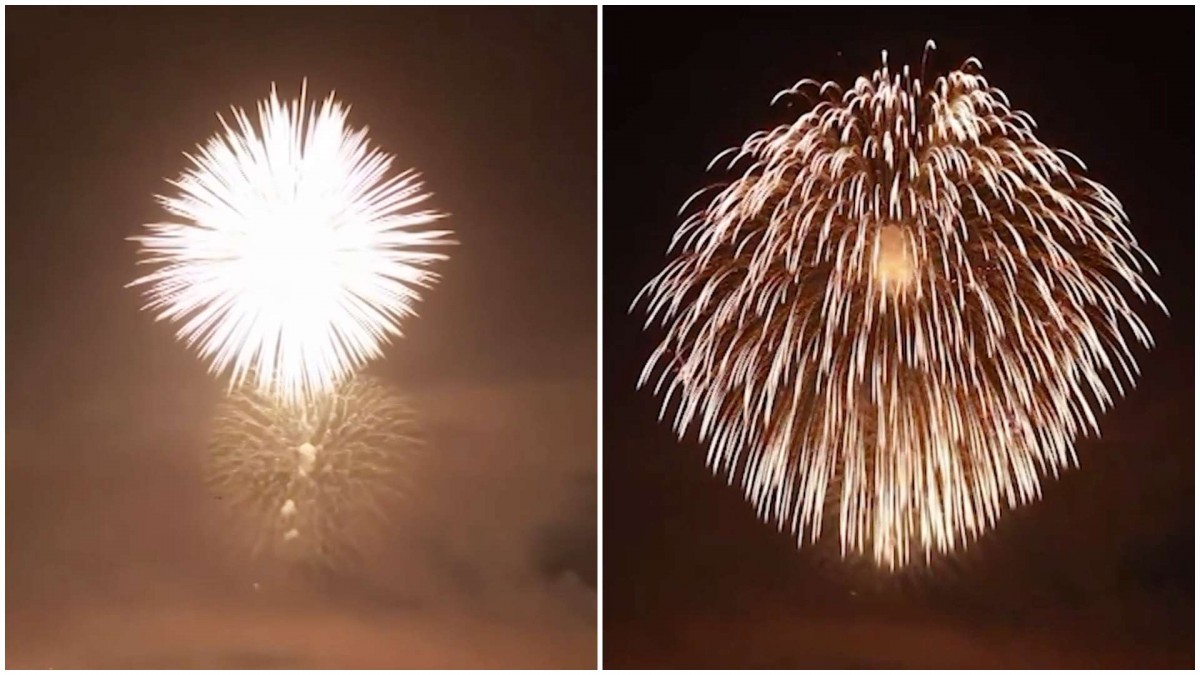 Video muestra el fuego artificial más grande del mundo: Logró un Récord Guinness y fue lanzado en Japón