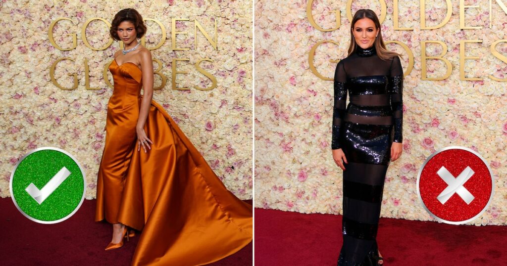 Golden Globes 2025: quiénes fueron los mejor y peor vestidos de la alfombra roja