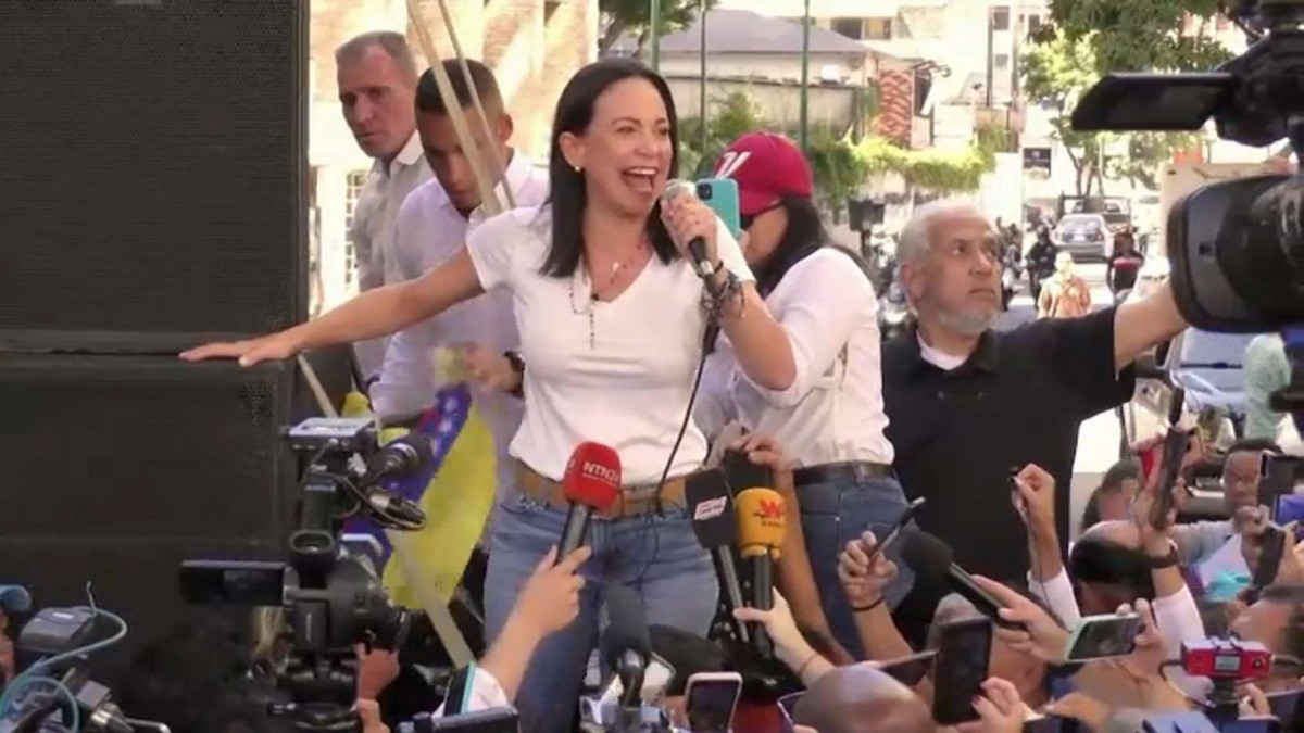 La controversial reaparición de María Corina Machado en protestas en Venezuela: Fue retenida y luego liberada