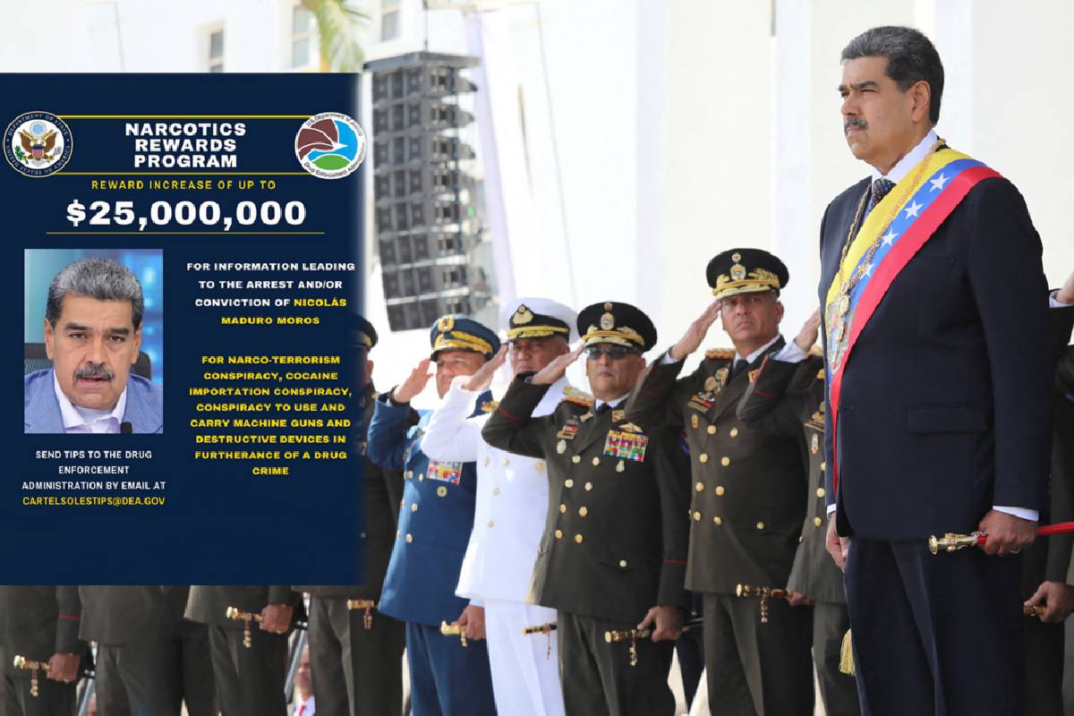 Nicolás Maduro toma protesta y Estados Unidos ofrece recompensa por su captura