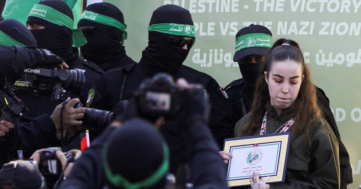 Así fue la liberación de la soldado israelí Agam Berger en el norte de Gaza antes de su entrega a la Cruz Roja