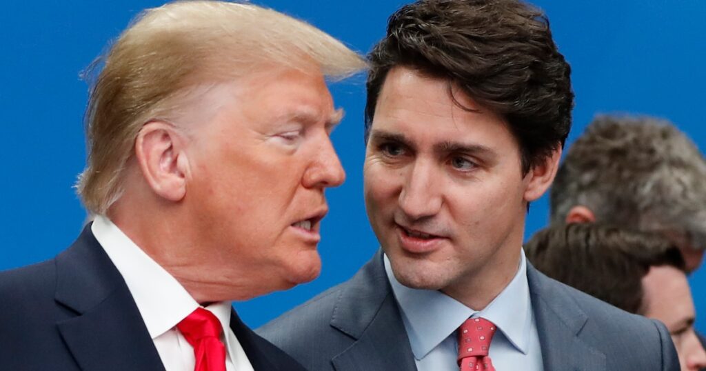 Donald Trump y Justin Trudeau llegaron a un acuerdo y Estados Unidos suspendió los aranceles a Canadá por 30 días