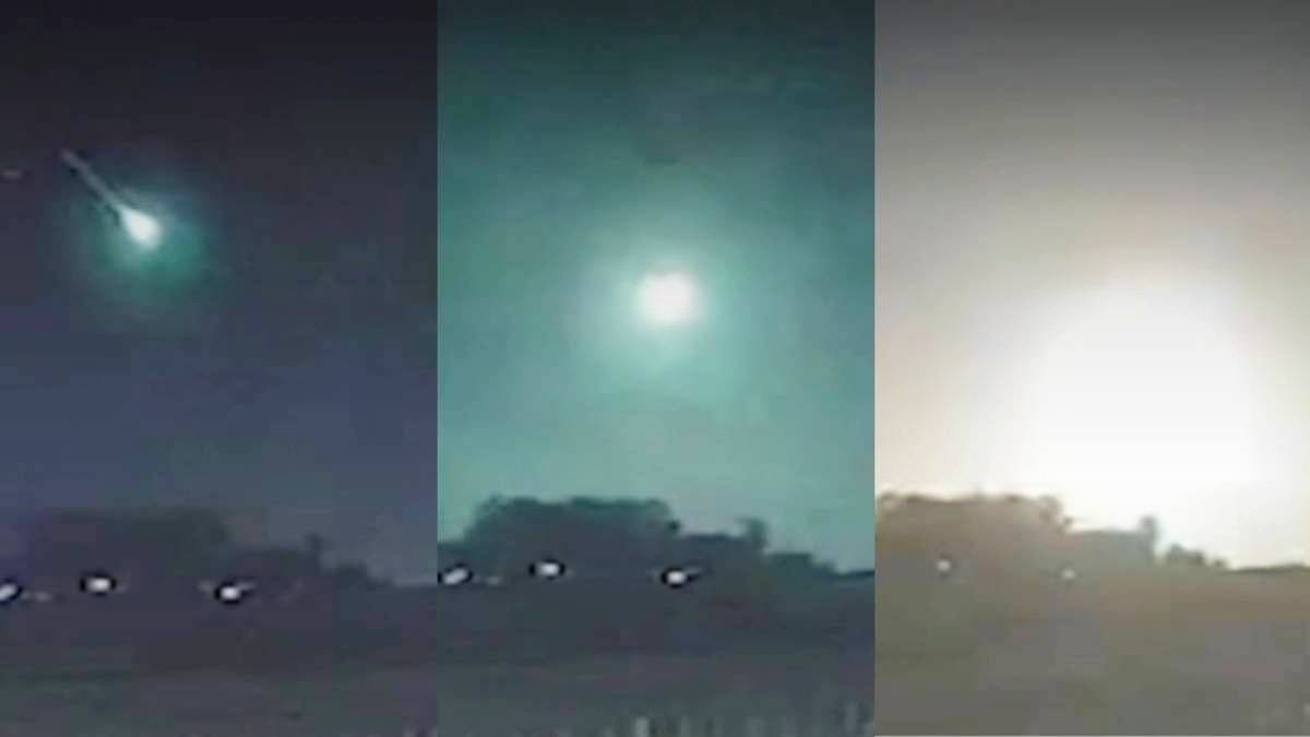 Video registra el impactante momento en que un meteoro ilumina el cielo durante la noche en Uruguay