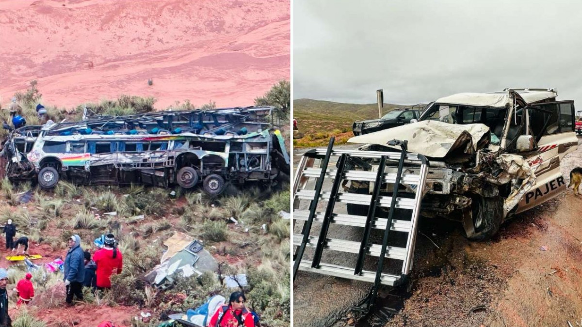 Actualizan al alza fallecidos en accidente carretero en Bolivia: Al menos 31 personas perdieron la vida