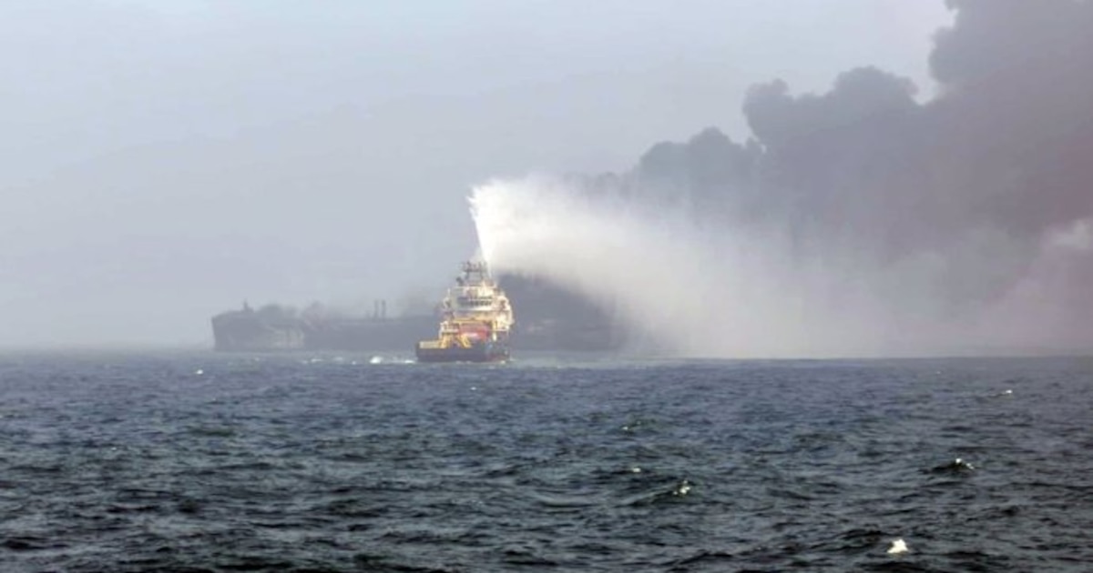 El petrolero que chocó en el Mar del Norte estaba fletado por la Marina de EEUU