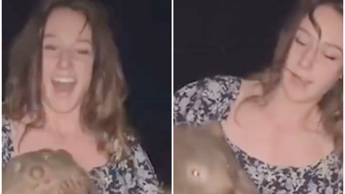 Indignación por influencer que capturó a una cría de wombat para sacarse una foto en Australia: La mamá miraba angustiada