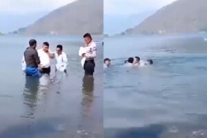 VIDEO: Hombre muere al ser bautizado en un lago de Guatemala