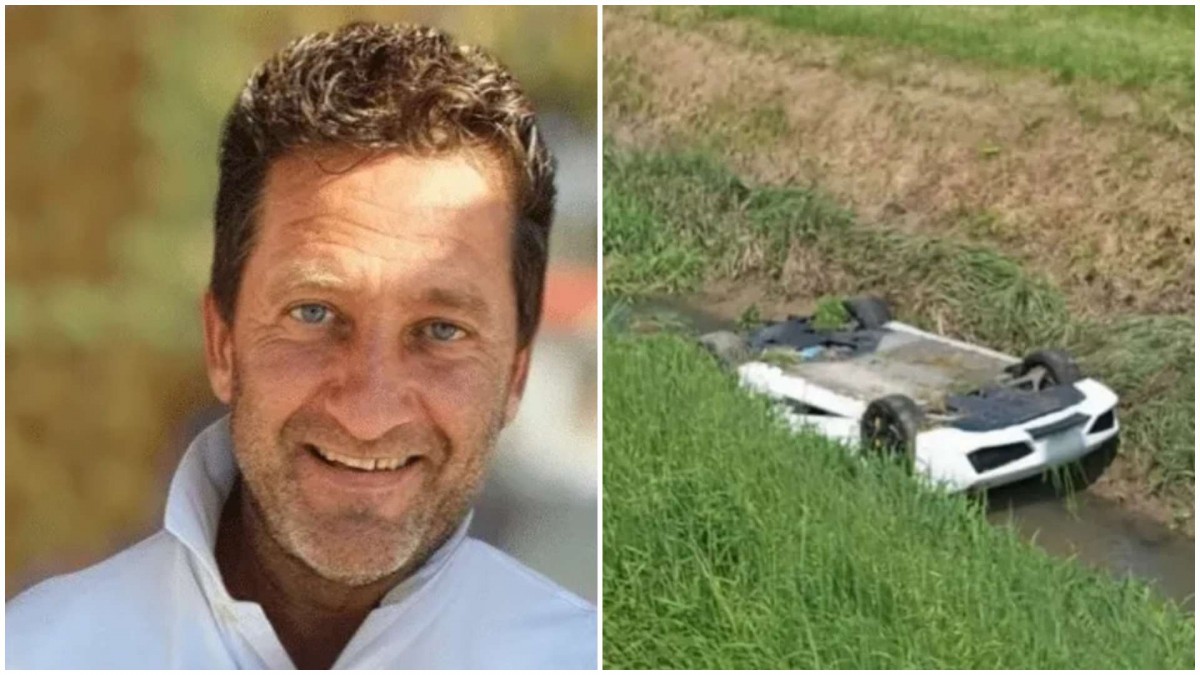 «Era amable y atento»: Empresario se ahogó atrapado en su Lamborghini tras caer a canal fangoso en Italia