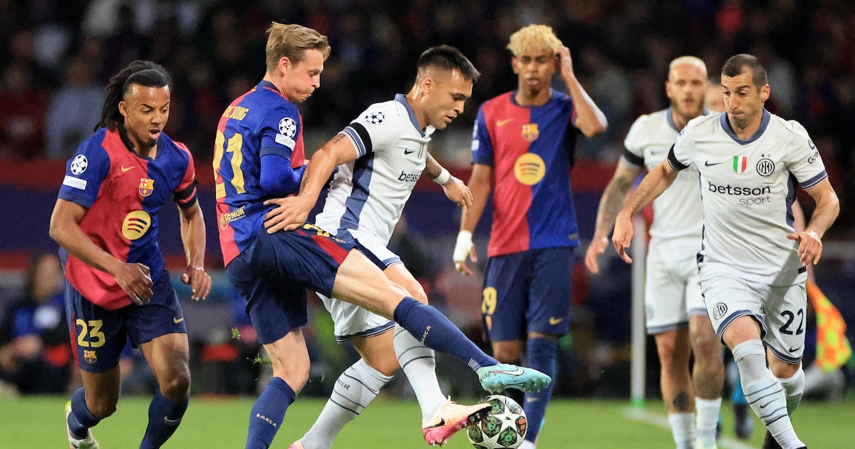 Con Lautaro Martínez como titular, Inter empata contra el Barcelona por la ida de la semifinal de la Champions League
