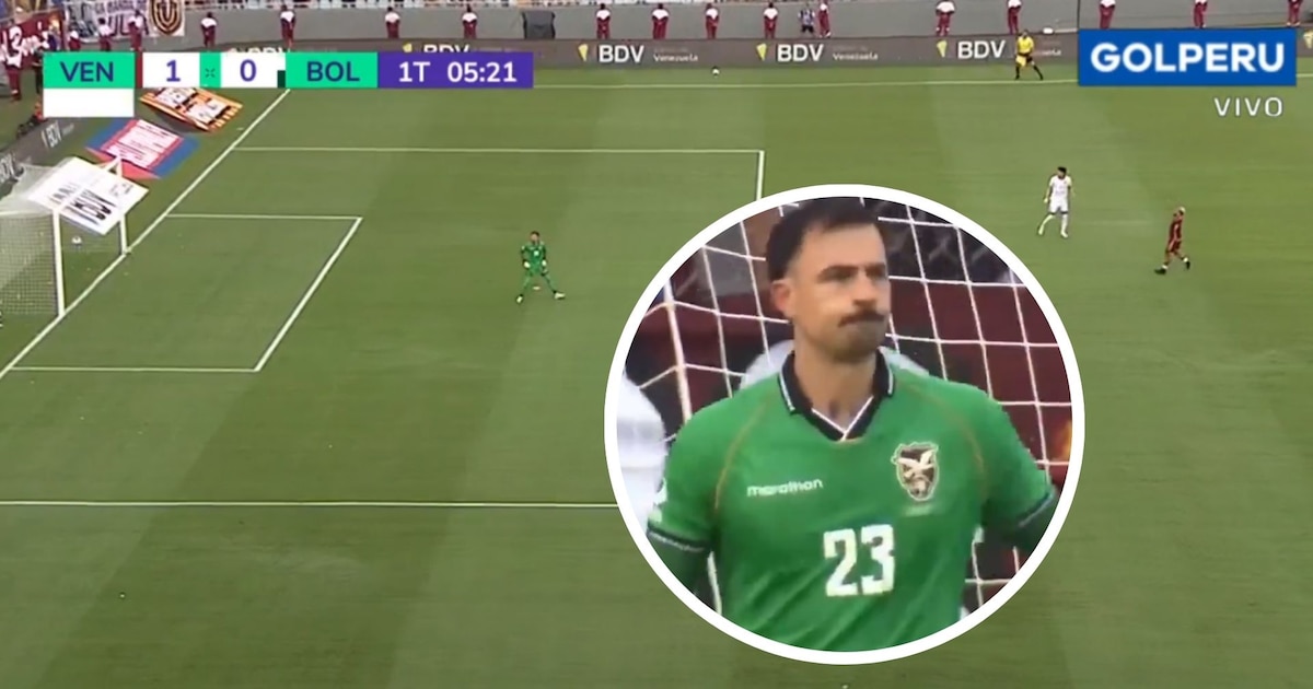 Escandoloso ‘blooper’ de Guillermo Viscarra provocó el gol de Venezuela ante Bolivia por Eliminatorias 2026
