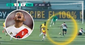 El gol fallado por Edison Flores que pudo darle la victoria a Perú ante Colombia y lo mantenía en la lucha por el repechaje al Mundial 2026