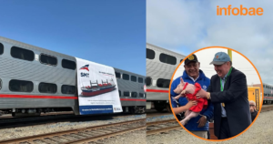 Muestran fotografías inéditas de los trenes Caltrain de López Aliaga previo a su embarque hacia el Callao: parten a Perú el 19 de junio