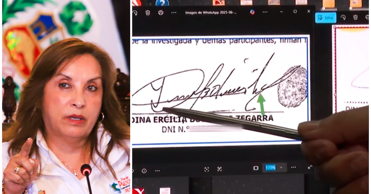 Falsificaron la firma de Dina Boluarte en decreto emitido durante su recuperación por cirugías plásticas, según pericia