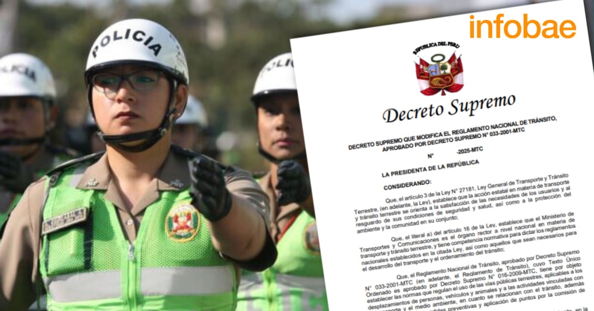 MTC cambia el Reglamento Nacional de Tránsito: PNP de carreteras asume funciones de tránsito, nuevas infracciones y más causales de internamiento
