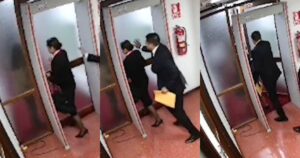 Patricia Benavides ingresó a la fuerza a ambiente del Ministerio Público: Cámaras grabaron el preciso momento