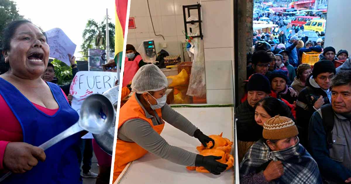 Bolivia: Bolivianos sufren escasez de alimentos por crisis económica y bloqueos de carreteras por seguidores de Evo Morales