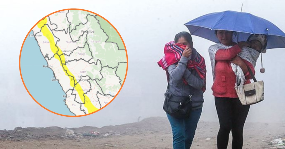 Senamhi pronostica fenómeno meteorológico ‘peligroso’ que afectará a 15 regiones del Perú hasta el 20 de junio