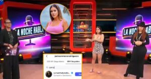 Tilsa Lozano abandona set tras enterarse en vivo que Jackson Mora sigue a Samantha Batallanos: “La mochila que tiene que cargar”