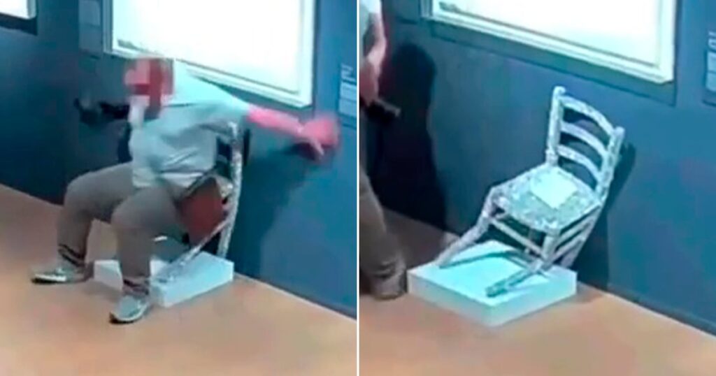 El turista que rompió la “silla de Van Gogh” no es vándalo, es artista