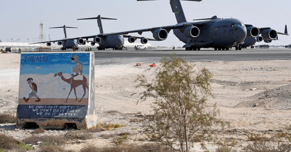 Estados Unidos retiró decenas de aviones militares de una base en Qatar ante el riesgo de ataques iraníes
