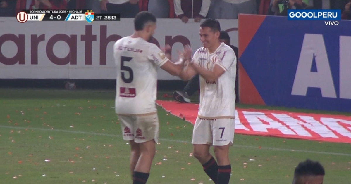 Golazo de Jairo Vélez con potente zurdazo en Universitario vs ADT por Liga 1 2025