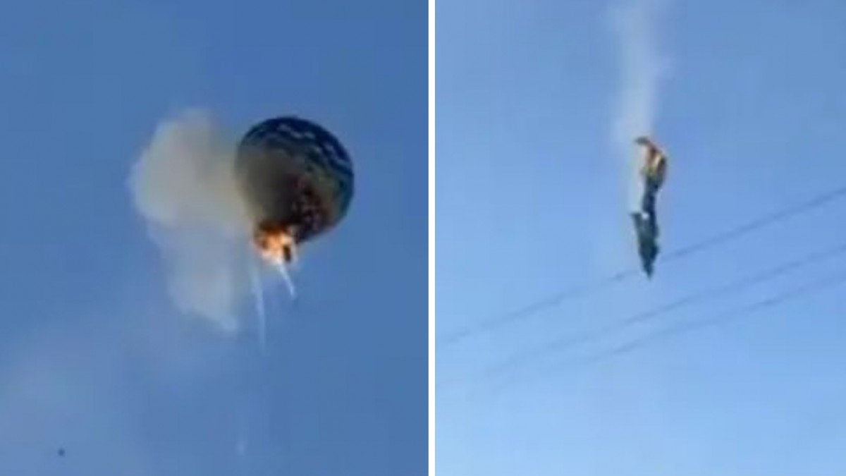 Tragedia en Brasil: Video mostró momento en que un globo aerostático se incendió y cayó dejando 8 fallecidos