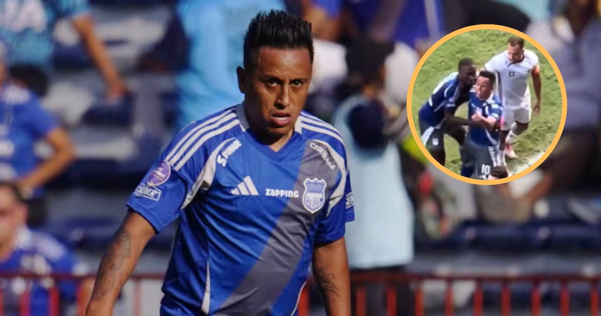Christian Cueva protagonizó fuerte altercado en su debut con Emelec: la furiosa reacción de ‘Aladino’ contra asistente de Delfín