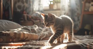 No es con lavandina: la forma correcta de limpiar el pis de gato en los pisos de casa