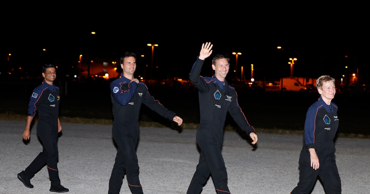 India, Polonia y Hungría lanzaron sus primeros astronautas en más de 40 años en una misión privada a la Estación Espacial Internacional