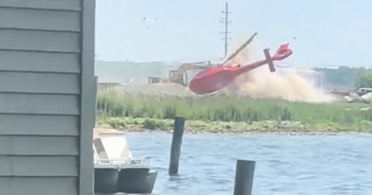 Captan momento en que un helicóptero tiene problemas y se estrella al intentar aterrizar en Michigan
